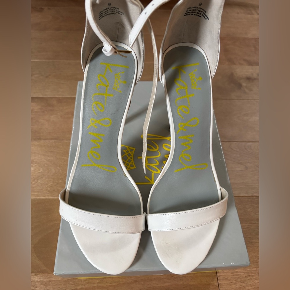 Kate & Mel white leather strappy sandal